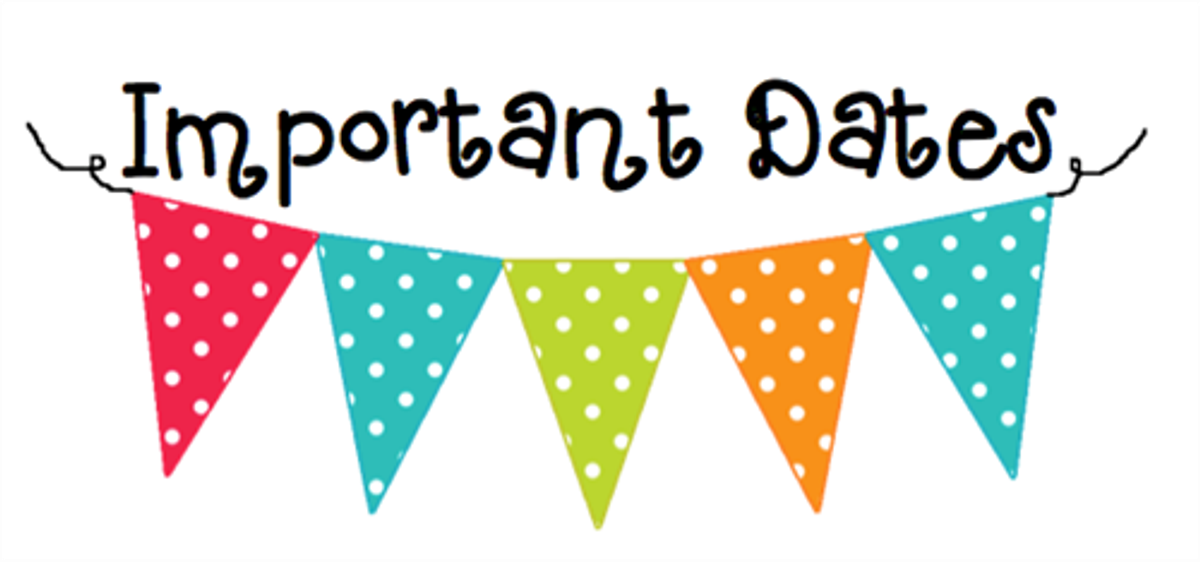 Important Dates  Banner Photo